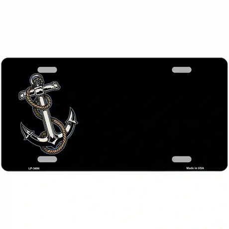 Anchor Offset Metal Novelty License Plate 24" x 12" (LLP)