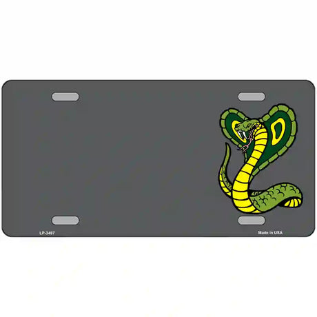 Cobra Offset Metal Novelty License Plate 24" x 12" (LLP)