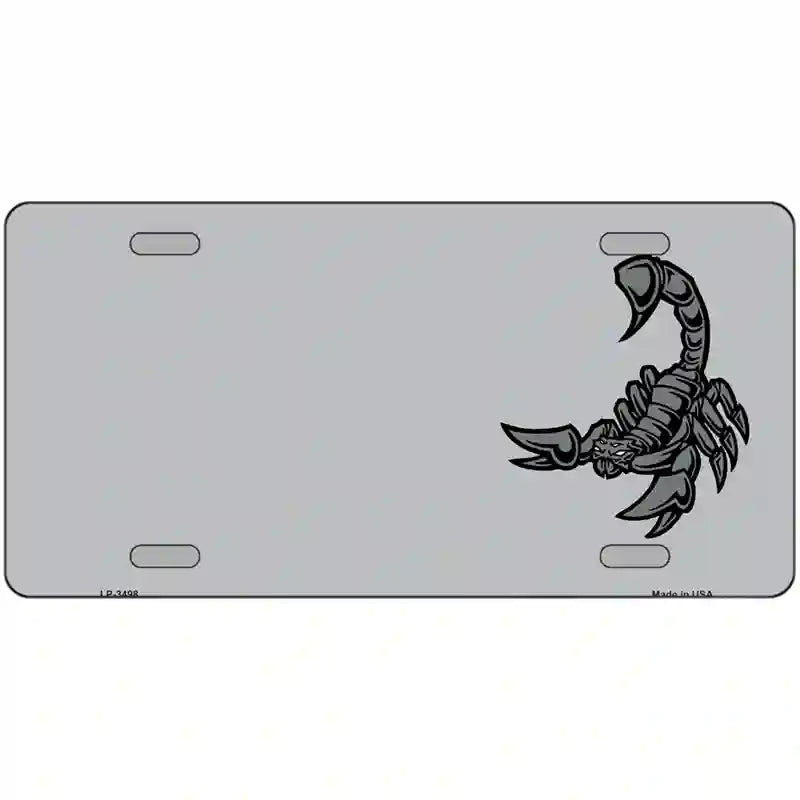 Scorpion Offset Metal Novelty License Plate 24" x 12" (LLP)