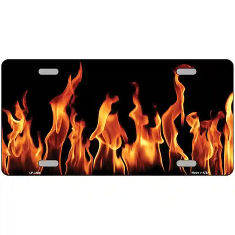 Flames Customizable Metal Novelty License Plate 24" x 12" (LLP)