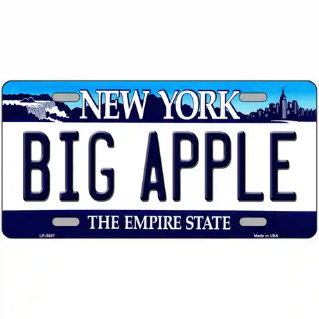 Big Apple New York Novelty Metal License Plate 24" x 12" (LLP)