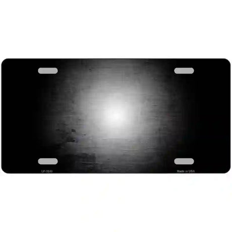 Black White Fade Scratched License Plate Metal Novelty 24" x 12" (LLP)