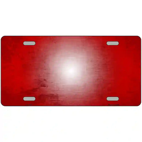 Red White Fade Scratched License Plate Metal Novelty 24" x 12" (LLP)