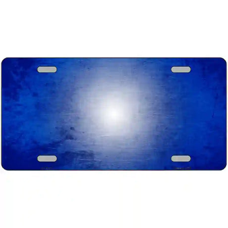 Blue White Fade Scratched License Plate Metal Novelty 24" x 12" (LLP)