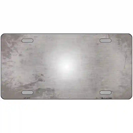 Gray White Fade Scratched License Plate Metal Novelty 24" x 12" (LLP)