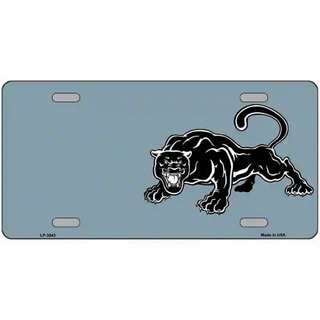 Black Panther Offset Metal Novelty License Plate 24" x 12" (LLP)