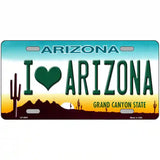 I Love Arizona Novelty Metal Novelty License Plate 24" x 12" (LLP)