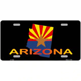 Arizona Flag Filled State Outline Metal Novelty License Plate 24" x 12" (LLP)