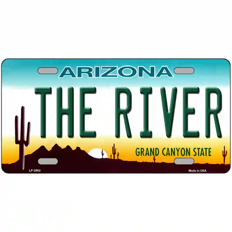 The River Arizona Novelty Metal License Plate 24" x 12" (LLP)