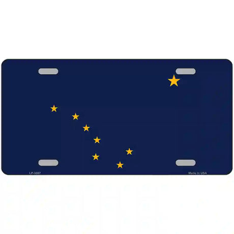 Alaska State Flag Metal Novelty License Plate 24" x 12" (LLP)