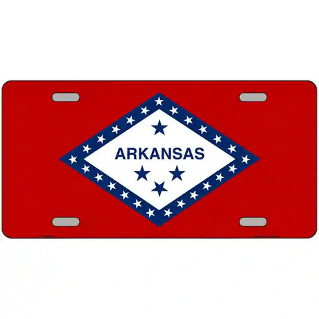 Arkansas State Flag Metal Novelty License Plate 24" x 12" (LLP)