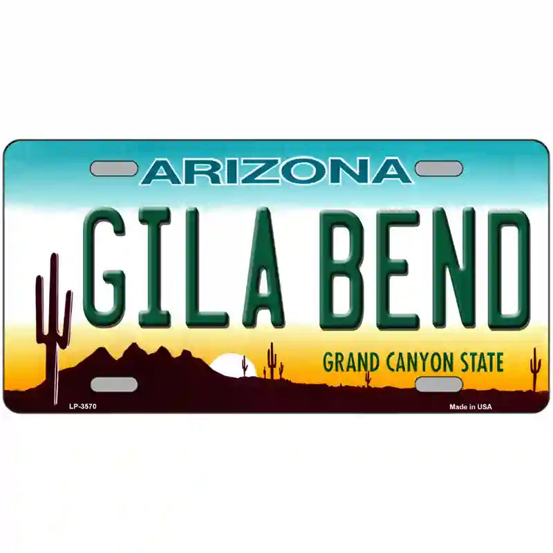 Gila Bend Arizona Novelty Metal License Plate 24" x 12" (LLP)