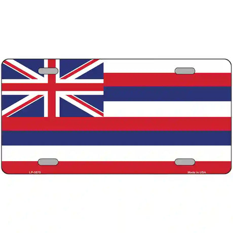 Hawaii Flag State Flag Metal Novelty License Plate 24" x 12" (LLP)