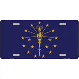 Indiana State Flag Metal Novelty License Plate 24" x 12" (LLP)