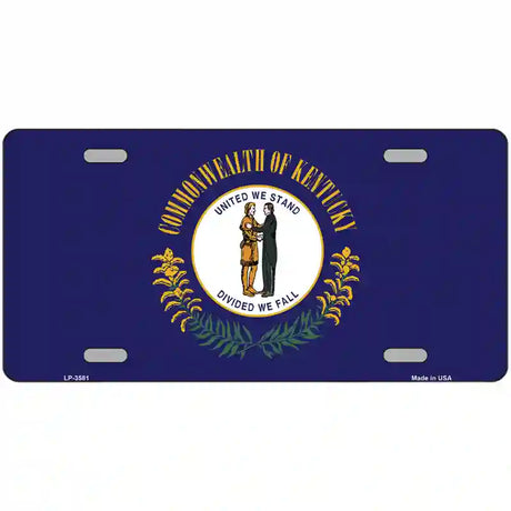 Kentucky State Flag Metal Novelty License Plate 24" x 12" (LLP)