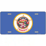 Minnesota State Flag Metal Novelty License Plate 24" x 12" (LLP)