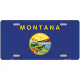 Montana State Flag Metal Novelty License Plate 24" x 12" (LLP)