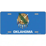 Oklahoma State Flag Metal Novelty License Plate 24" x 12" (LLP)