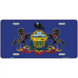 Pennsylvania State Flag Metal Novelty License Plate 24" x 12" (LLP)