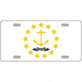 Rhode Island State Flag Metal Novelty License Plate 24" x 12" (LLP)