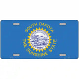 South Dakota State Flag Metal Novelty License Plate 24" x 12" (LLP)