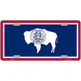 Wyoming State Flag Metal Novelty License Plate 24" x 12" (LLP)