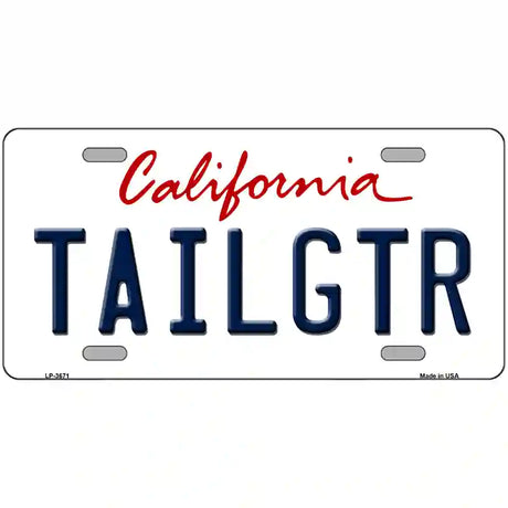 Tailgtr California Novelty Metal License Plate 24" x 12" (LLP)