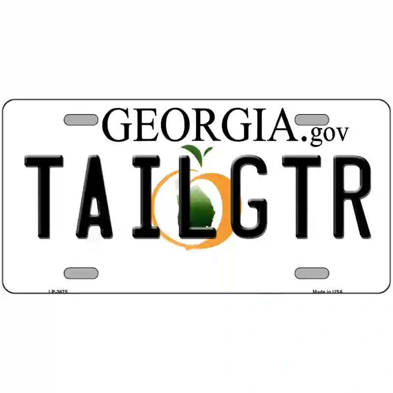 Tailgtr Georgia Novelty Metal License Plate 24" x 12" (LLP)