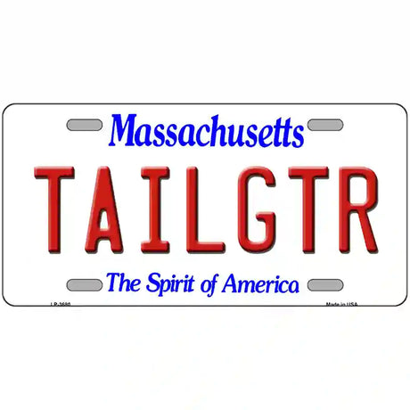 Tailgtr Massachusetts Novelty Metal License Plate 24" x 12" (LLP)