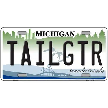 Tailgtr Michigan Novelty Metal License Plate 24" x 12" (LLP)