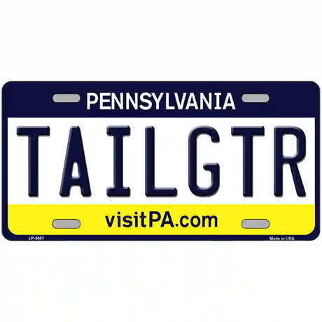 Tailgtr Pennsylvania Novelty Metal License Plate 24" x 12" (LLP)