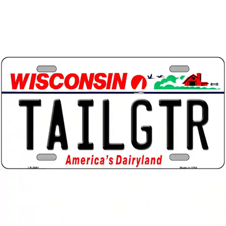 Tailgtr Wisconsin Novelty Metal License Plate 24" x 12" (LLP)