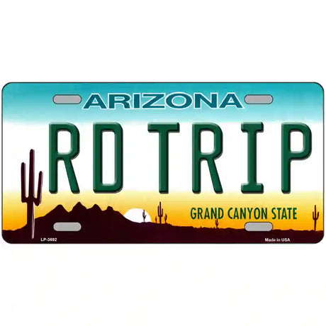 Rd Trip Arizona Novelty Metal License Plate 24" x 12" (LLP)