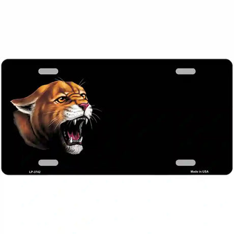 Cougar Offset Metal Novelty License Plate 24" x 12" (LLP)