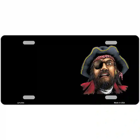 Pirate Offset Metal Novelty License Plate 24" x 12" (LLP)