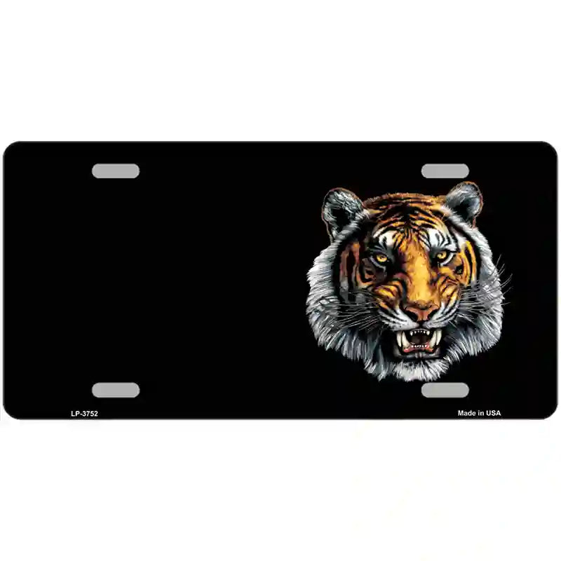 Tiger Offset Metal Novelty License Plate 24" x 12" (LLP)