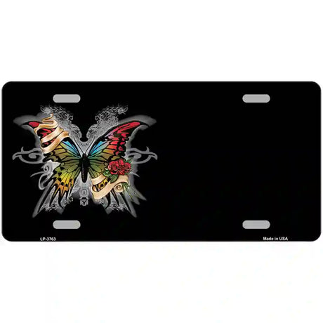 Butterfly Offset Metal Novelty License Plate 24" x 12" (LLP)