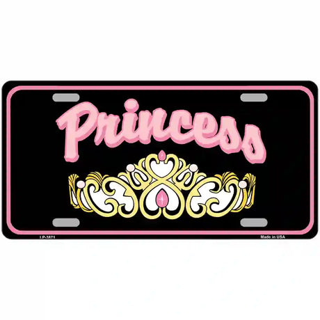 Princess Tiara Metal Novelty License Plate 24" x 12" (LLP)