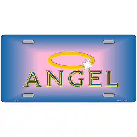 Angel Metal Novelty License Plate 24" x 12" (LLP)