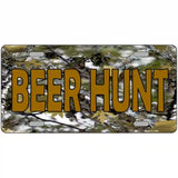 Beer Hunt Metal Novelty License Plate 24" x 12" (LLP)