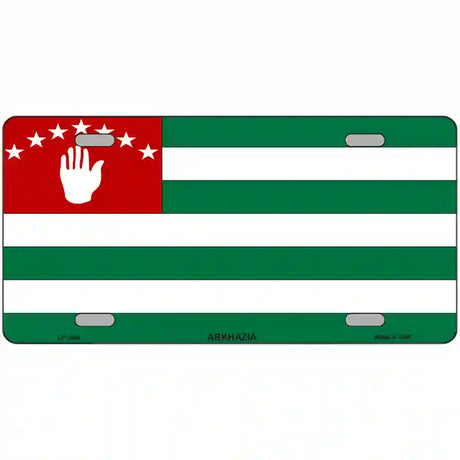 Abkhazia Flag Metal Novelty License Plate 24" x 12" (LLP)