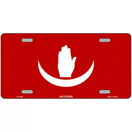 Anjouan Flag Metal Novelty License Plate 24" x 12" (LLP)