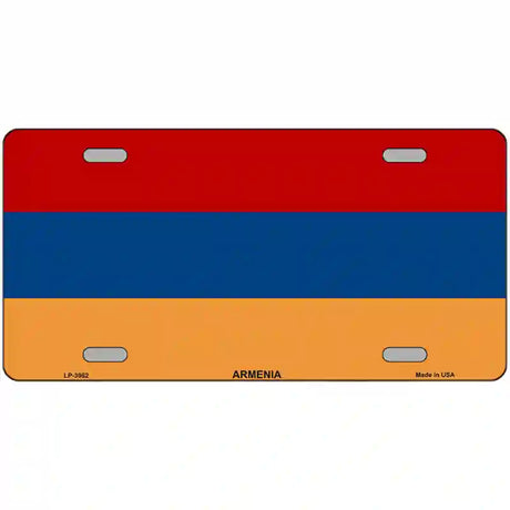 Armenia Flag Metal Novelty License Plate 24" x 12" (LLP)