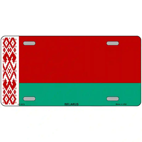 Belarus Flag Metal Novelty License Plate 24" x 12" (LLP)