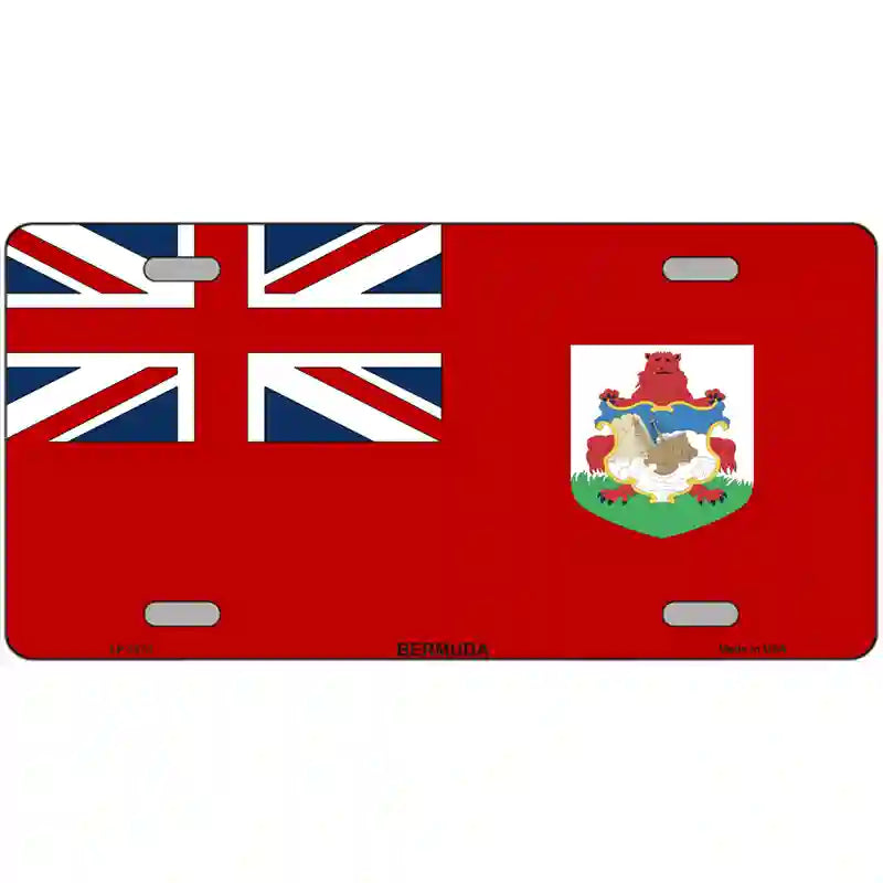 Bermuda Flag Metal Novelty License Plate 24" x 12" (LLP)