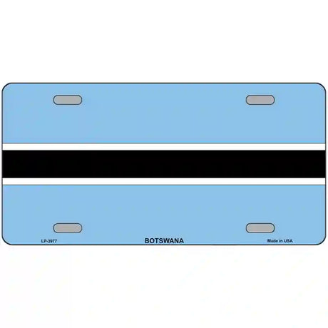 Botswana Flag Metal Novelty License Plate 24" x 12" (LLP)