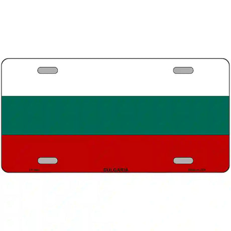 Bulgaria Flag Metal Novelty License Plate 24" x 12" (LLP)