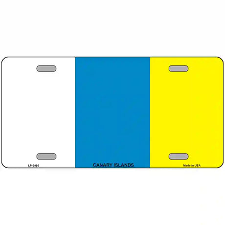 Canary Islands Flag Metal Novelty License Plate 24" x 12" (LLP)