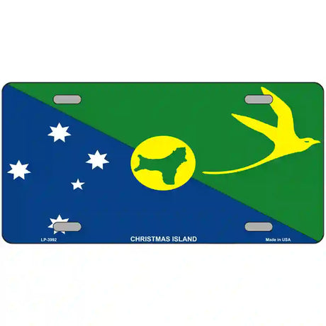 Christmas Island Flag Metal Novelty License Plate 24" x 12" (LLP)