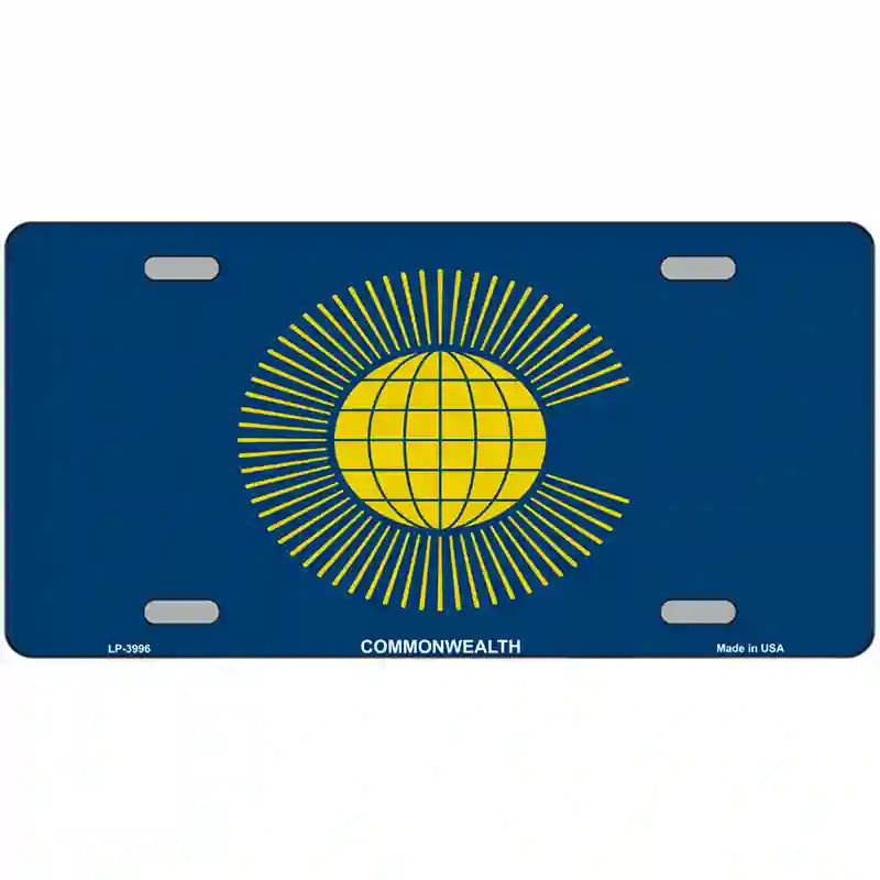 Commonwealth Flag Metal Novelty License Plate 24" x 12" (LLP)